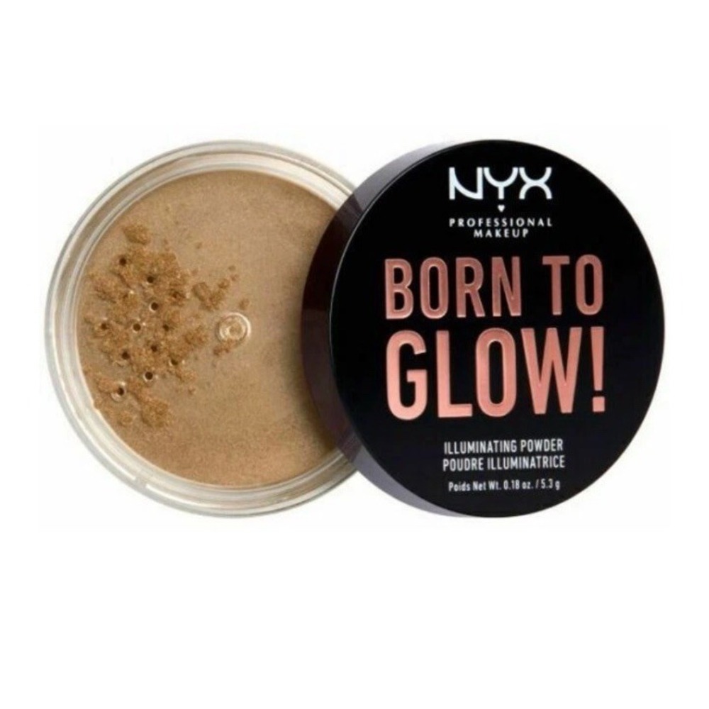 NYX Born To Glow Illuminating And Bronzing Loose Powder BTGIP02 Ultra Light Beam
